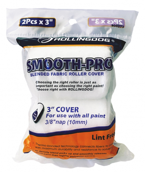 Валик Smooth-Pro Полиэстер 76*9,5мм 2шт ROLLINGDOG